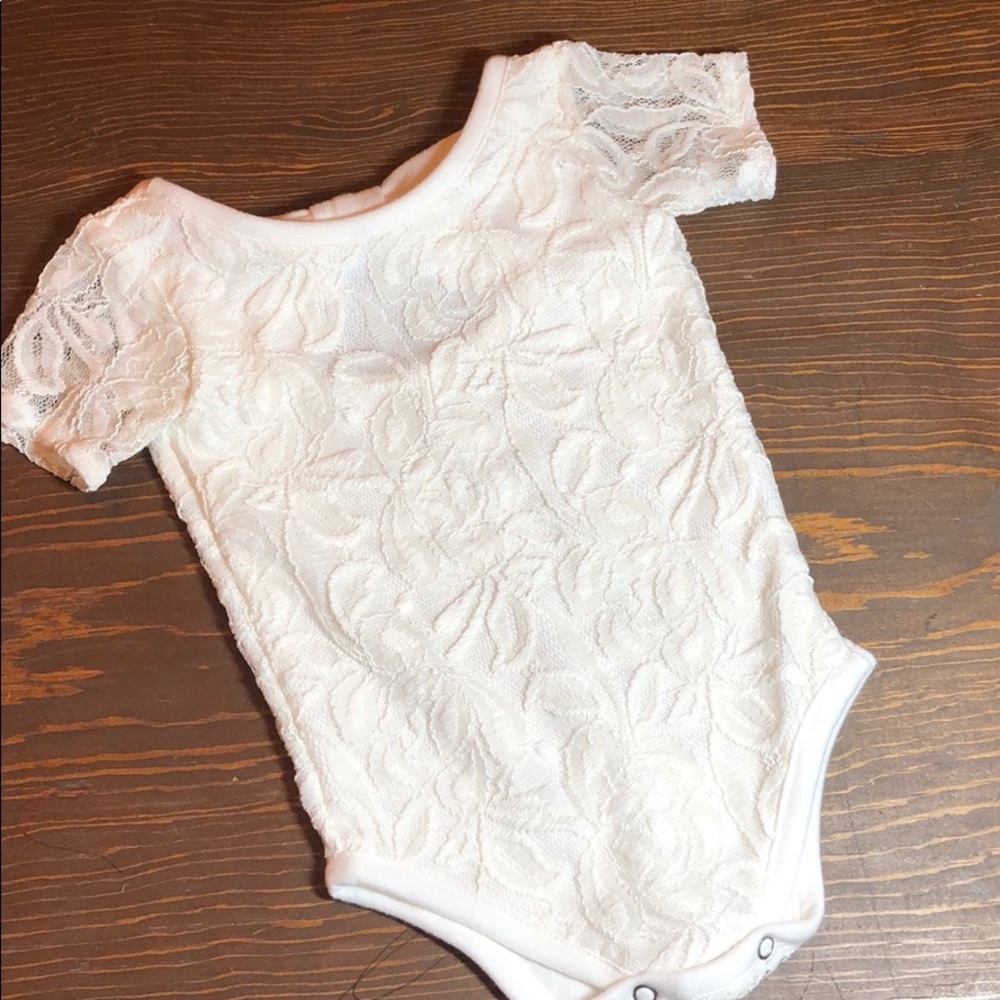 Sugarplum lane ballet floral laser cut onesie
